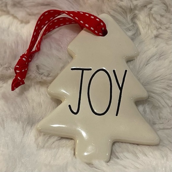 RAE DUNN by Magenta "PEACE, JOY, HOPE” Christmas Ornament Set of 3 - Picture 3 of 5